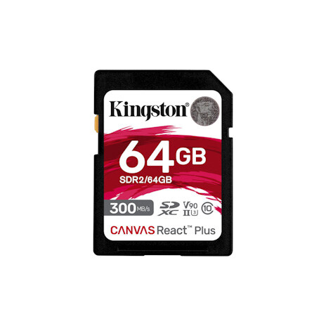 Kingston Canvas React Plus/SDXC/64GB/UHS-II U3 / Class 10