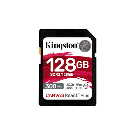 Kingston Canvas React Plus/SDHC/128GB/UHS-II U3 / Class 10