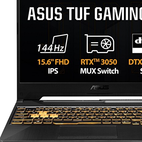 Asus TUF Gaming F15/FX506/i5-11400H/15,6"/FHD/16GB/512GB SSD/RTX 3050/bez OS/Black/2R
