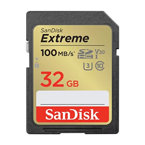 SanDisk Extreme SDHC 32GB 100MB/s V30 UHS-I U3