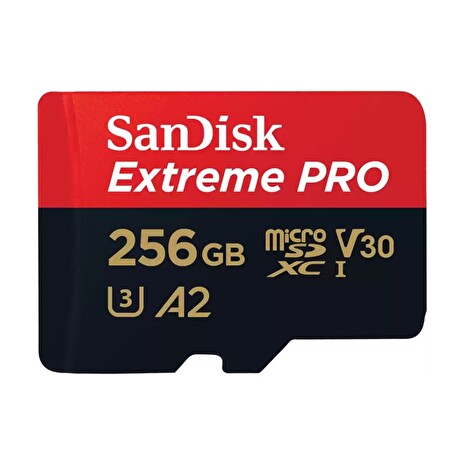 SanDisk Extreme PRO microSDXC 256GB 200MB/s + ada.
