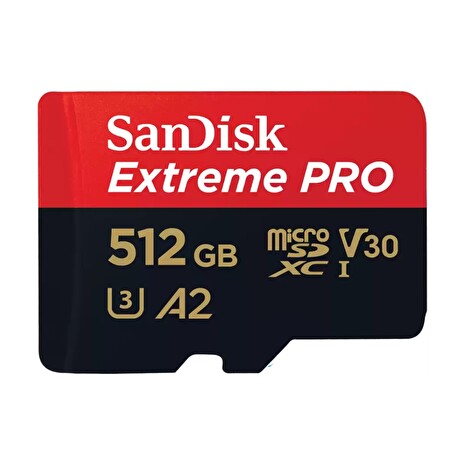 SanDisk Extreme PRO microSDXC 512GB 200MB/s + ada.