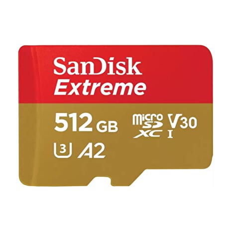 SanDisk Extreme microSDXC 512GB 190MB/s + adaptér