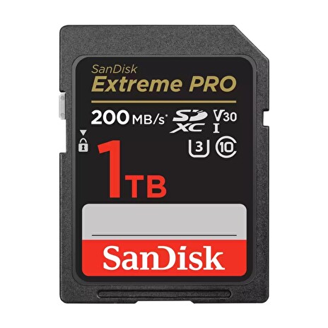 SanDisk Extreme PRO/SDXC/1TB/200MBps/UHS-I U3 / Class 10