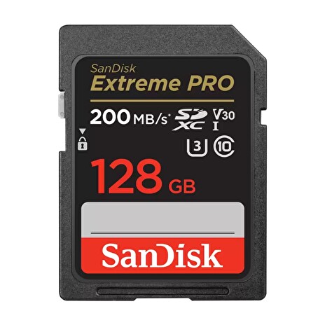 SanDisk Extreme PRO/SDXC/128GB/200MBps/UHS-I U3 / Class 10