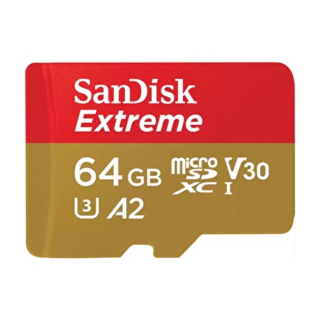 SanDisk Extreme microSDXC 64GB 170MB/s + adaptér