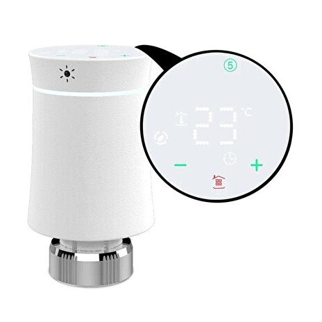 Smart termostatická hlavice MOES Thermostatic Radiator Valve BRT 100 ZigBee Tuya