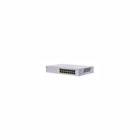 Cisco switch CBS110-16PP-UK, 16xGbE RJ45, fanless, PoE, 64W - REFRESH