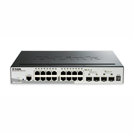 D-Link DGS-1510-20, 20-Port Gigabit Stackable SmartPro Switch, 2x SFP, 2x 10G SFP+