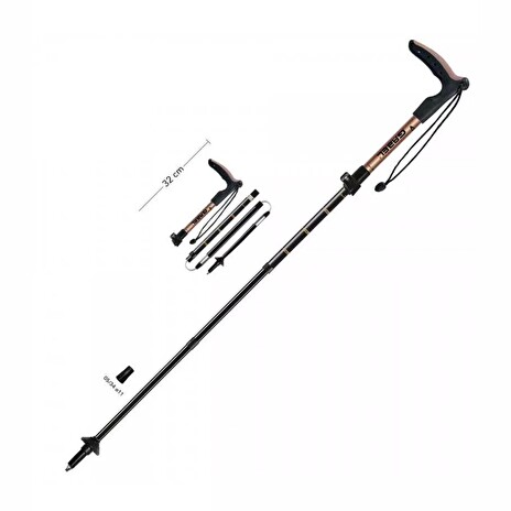 Hůl Gabel Explorer Wired FL XTL trekingová, skládací