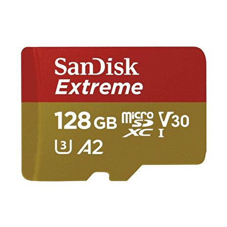 SanDisk Extreme/micro SDXC/128GB/UHS-I U3 / Class 10/+ Adaptér