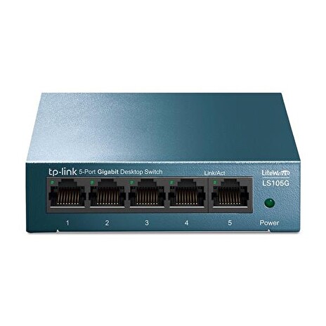 TP-LINK switch 5-Port GbE RJ45 LiteWave, Desktop Steel Case