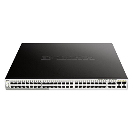 D-Link DGS-1210-52MP L2/L3 Smart+ PoE switch, 48x GbE PoE+, 4x RJ45/SFP, PoE 370W