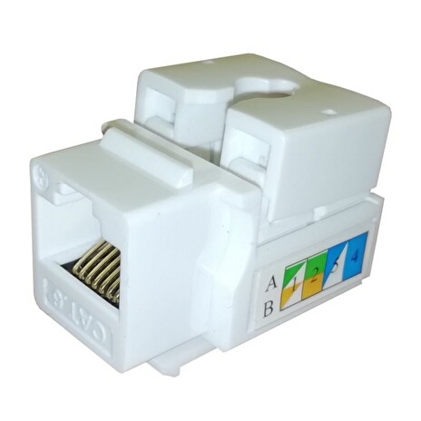 OPTIX UTP Keystone OPTIX White Cat6 LSA mini, š. 21 mm