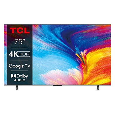 TCL 75P635 TV SMART Google TV LED/191cm/4K UHD/2700 PPI/50Hz/Direct LED/HDR10/DVB-T/T2/C/S/S2/VESA