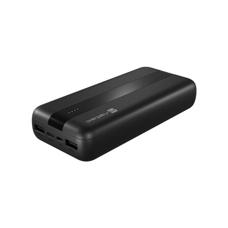 NATEC powerbanka TREVI 20000 mAh 2X USB-A +1X USB-C, černá