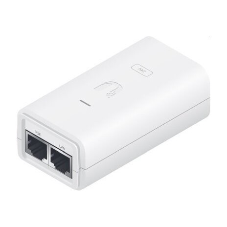 Ubiquiti POE-24-24W-G-WH, Gigabitový PoE injektor, 24V/1A 24W