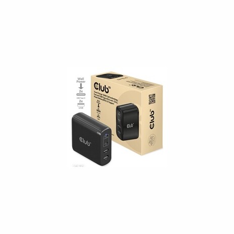 Club3D cestovní nabíječka 100W GAN technologie, 4xUSB-A a USB-C, PD 3.0 Support