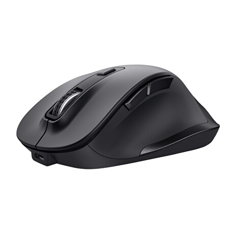 TRUST Fyda/Ergonomická/Optická/Pro praváky/2 400 DPI/Bezdrátová USB/Černá