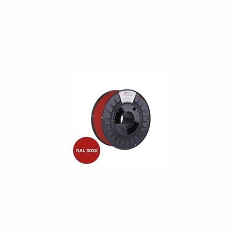 C-TECH Tisková struna (filament) PREMIUM LINE, PLA, dopravní červená, RAL3020, 1,75mm, 1kg
