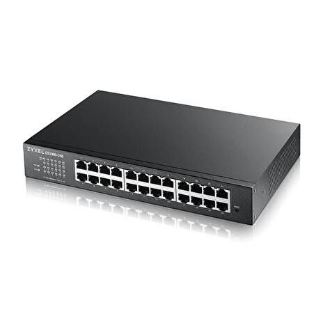 Zyxel GS1900-24Ev3, 24-port Desktop Gigabit Web Smart switch: 24x Gigabit metal, IPv6, 802.3az (Green)
