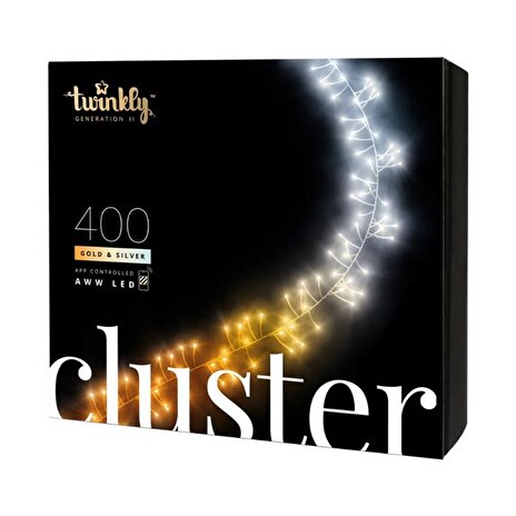 Smart LED vánoční řetěz TWINKLY Cluster TWC400GOP-BEU 6m WiFi