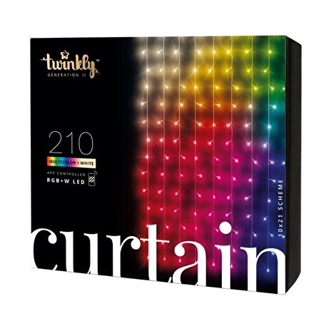 Smart LED vánoční řetěz TWINKLY Curtain TWW210SPP-TEU 2,1m WiFi