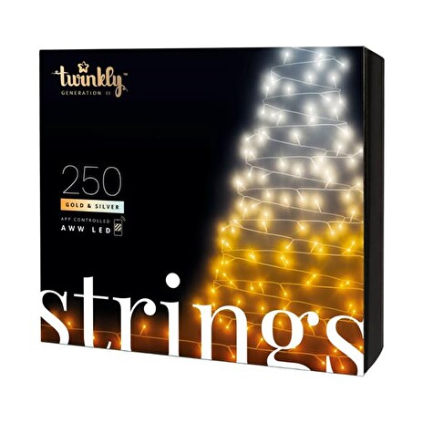 Smart LED vánoční řetěz TWINKLY Strings TWS250GOP-BEU 20m WiFi
