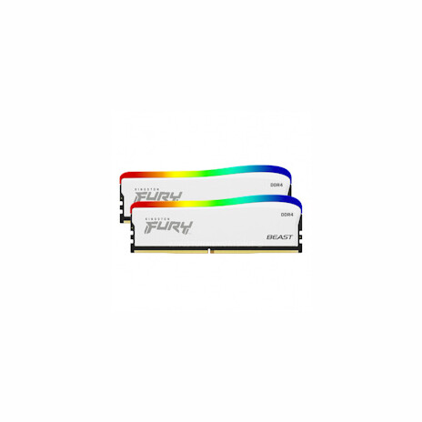 Kingston FURY Beast White/DDR4/32GB/3200MHz/CL16/2x16GB/RGB/White
