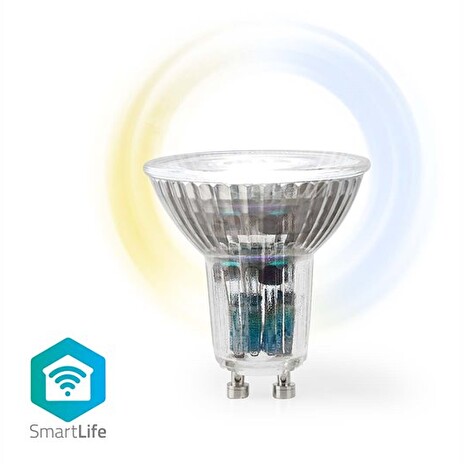 Nedis WIFILRW10GU10 - SmartLife LED žárovka|Wi-Fi | GU10 | 345 lm | 4.9 W | Teplé až chladné bílé| Android / IOS, /G