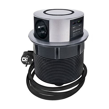Zásuvkový blok SOLIGHT PP120USBCW