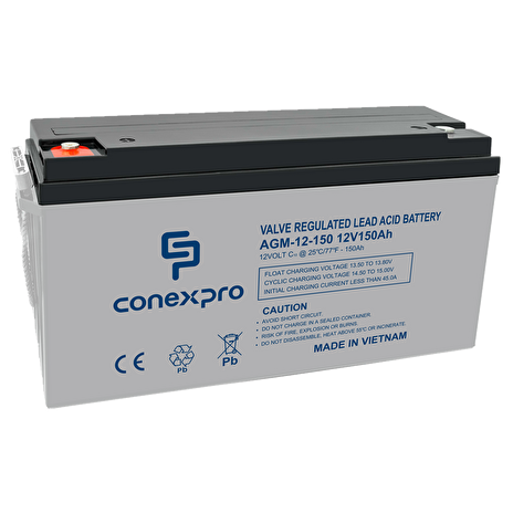 Baterie Conexpro AGM-12-150 VRLA AGM 12V/150Ah, T16