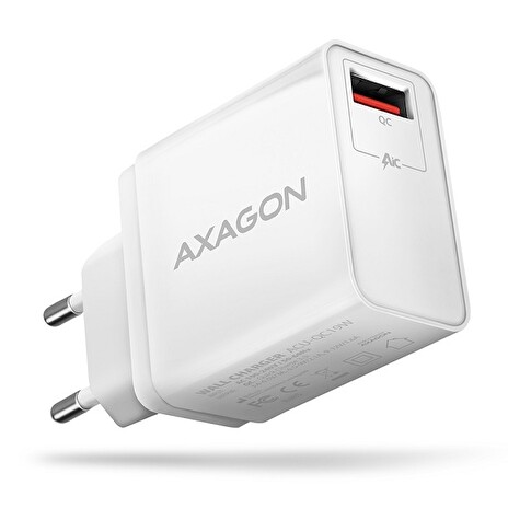 AXAGON ACU-QC19W nabíječka do sítě 19W, USB-A, QC3.0/AFC/FCP/SMART