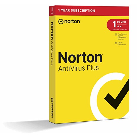 NORTON ANTIVIRUS PLUS 2GB CZ 1uživatel 1 zařízení na 1 rok_CZ box