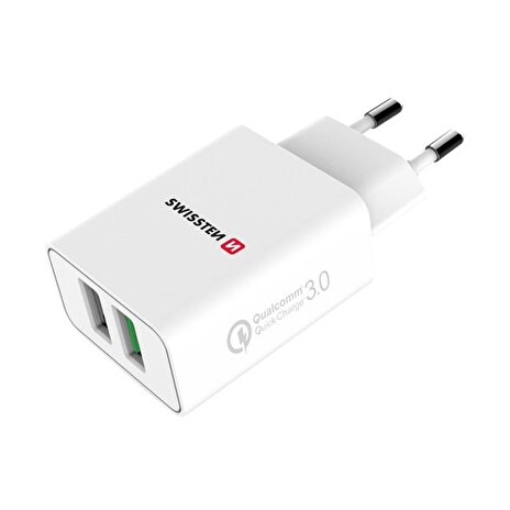 Adaptér USB SWISSTEN 2x USB QC 3.0, 23W 22060100ECO