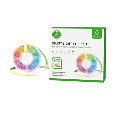 Smart LED pásek 12V 48LED/m IP65 24W RGBW WOOX R5149 5m WiFi Tuya