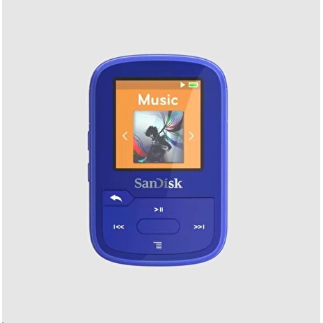 SanDisk Clip Sport Plus MP3 Player 32GB, Modrá