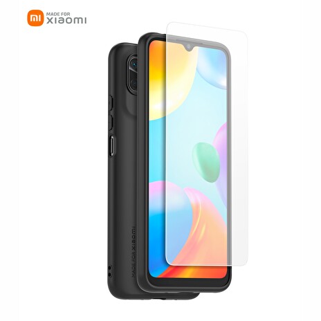 Made for Xiaomi TPU Kryt + Tvrzené Sklo pro Xiaomi Redmi 10C Black