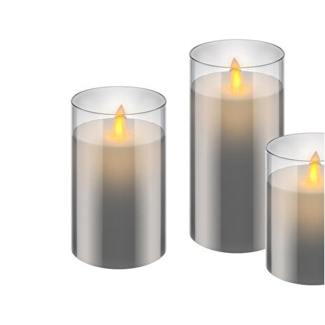 Vosková LED svíčka GOOBAY 57865 sada 3ks