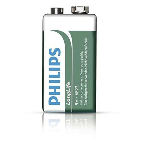 Philips baterie 9V LongLife zinkochloridová - 1ks