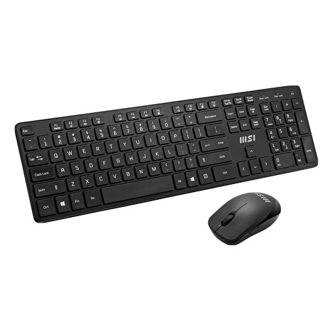 MSI RF1430-CZ , bezdrátový set klávesnice s myší MA04 1600DP, CZ, Černý