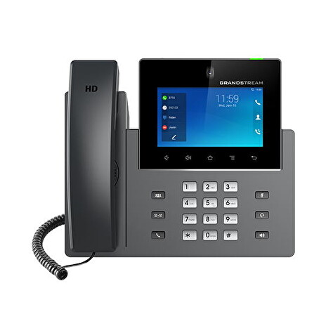 Grandstream GXV3450 SIP video telefon, 5"IPS bar.dot.displ., 16 SIP účty, Android11, WiFi, BT, PoE+