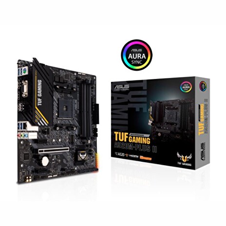 ASUS TUF GAMING A520M-PLUS II, AM4, AMD A520, 4xDDR4, mATX