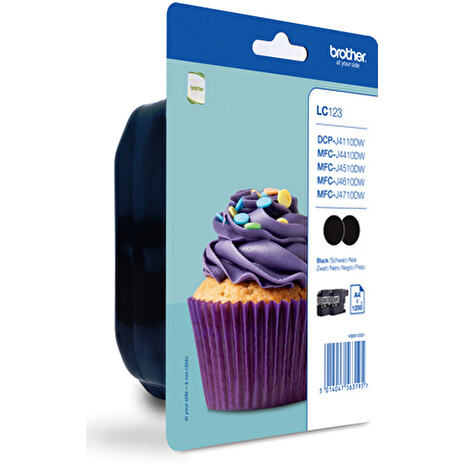Brother LC-123BKBP2 (inkoust multipack - 2x černá)