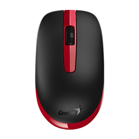 Genius NX-7007 II/Kancelářská/Optická/1 200 DPI/Bezdrátová USB/Černá-červená
