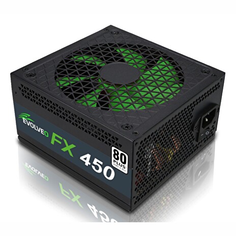 EVOLVEO FX 450, zdroj 450W ATX, 14cm, tichý, 80+, bulk
