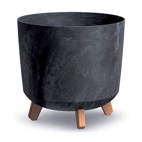 Květináč GRACIA TUBUS BETON EFFECT antracit 29,8cm
