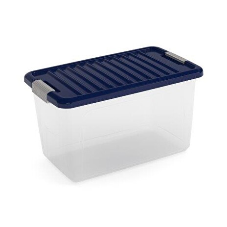Box KIS W Box M transparentní, indigo modrá
