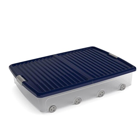 Box KIS W Box Underbed XL transparentní, indigo modrá