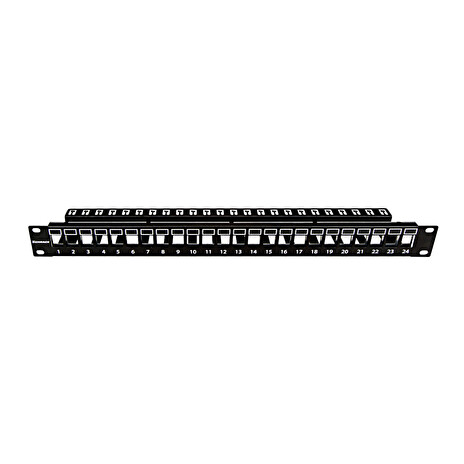 19"patchpanel AMPARO pro 24 keystone SFA/SFB neosazený, 1U